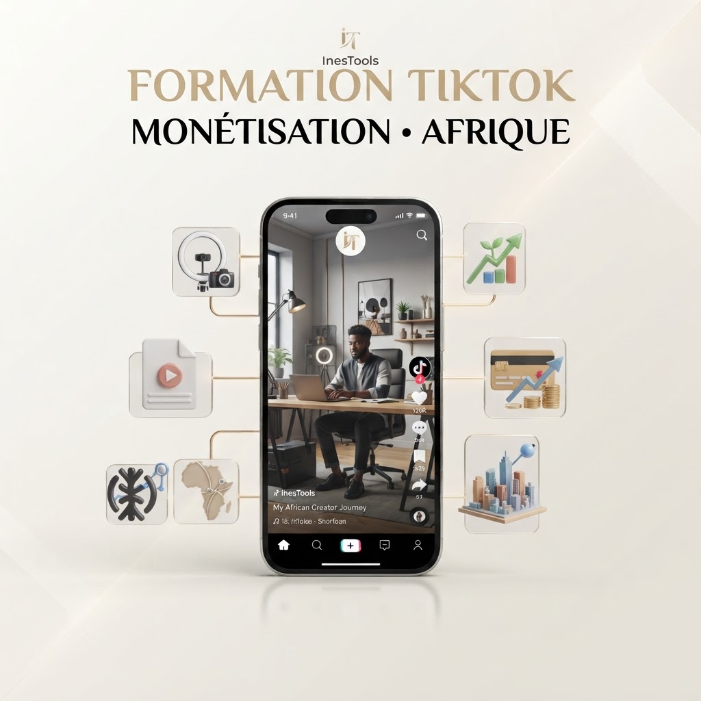 Formation vidéo : Créer un compte TikTok monétisable depuis l’Afrique