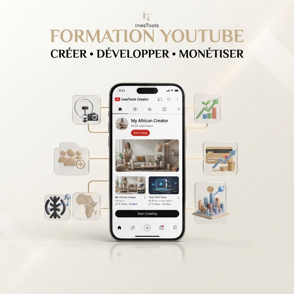 Formation vidéo : Créer une chaîne YouTube monétisable depuis l’Afrique